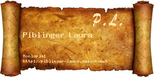 Piblinger Laura névjegykártya